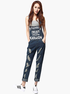 Beau jean femme coupe droite en denim