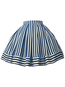 Jupe lolita parfaite douse chiffon avec rayure imprimé fleurie