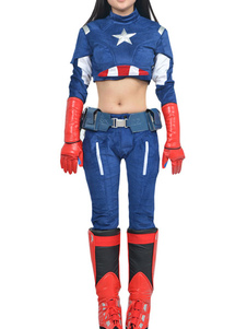 Marvel Comics Captain America Cosplay Costume