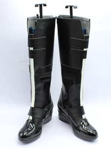 Captain America Veuve Noire Cosplay Chaussures PU Leather