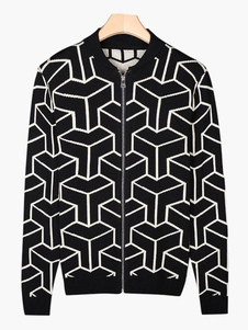 Cardigan chic homme casual coton jacquard