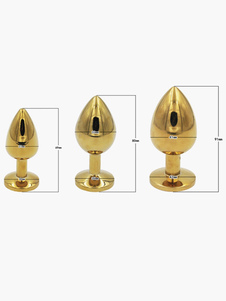 Toussaint Cosplay Or exotiques Buttplug acier inoxydable