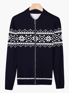 Cardigan chic homme casual coton jacquard