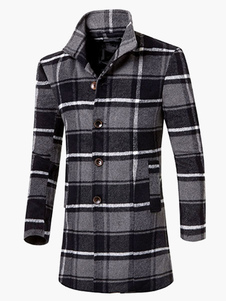 Manteau charmant masculin coton multicolore