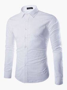 Chemise casual coton manches longues