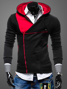 Sweat-shirt à capuche coton de façonnage