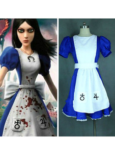 Toussaint Cosplay Costume Alice : Madness retourne Alice Maid robe simili cuir