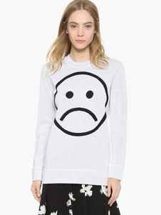 Charmant pull pour femme mode blanc