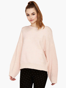 Pull féminin mode rose clair