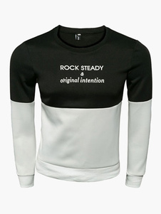 Sweat noir imprimé lettres