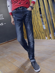 Jean Slim en denim bleu