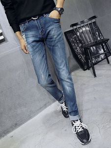 Jean Slim en denim bleu