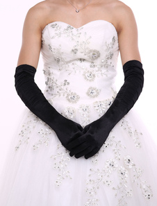 Gants synthétique de mariage Longueur de coude