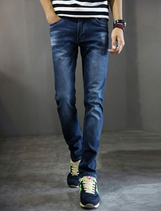 Jean Slim en denim bleu