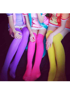 Brillamment colorées Overknee Silk stockings