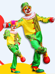 Toussaint Cosplay Costume Une taille deux pièces synthétiques Clown costume pour Mardi Gras