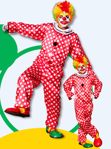 Costume de Clown multicolore de Dot de hommes pour Mardi Gras
