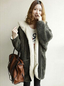 Manteau réversible col V