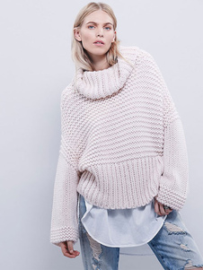 Doux Pull pour femme mode noir avec tricot manches longues