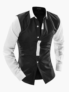 Chemise casual coton multicolore manches longues