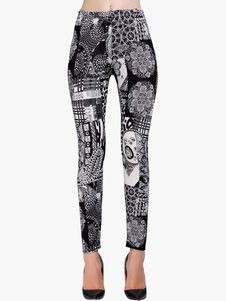 Adorables leggins féminins multicolores casual impression