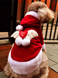 Costume de Noël à capuchon pour animaux de compagnie