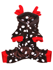 Costume de Noël points pour animaux de compagnie