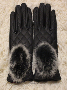 Blouson cuir chaude douce fourrure pour femme