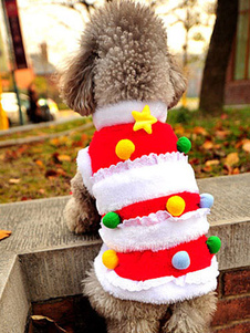 Costume de Noël bicolore mignon pour animaux de compagnie