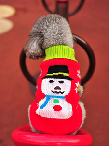 Dessin animé tricoté Costume de Noël pour les animaux