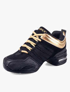 Chaussures de danse Jazz noires à talons bobines