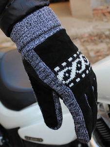 Gants Tricot coton noir athlétique