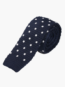 Cravate homme en Polyester bleu foncée