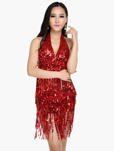 Attrayant haut de Club sans manches paillettes col V