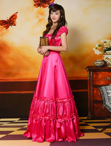 Robe lolita charmante en coton rose élégant & luxueuse