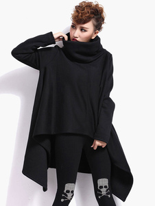 Manteau en coton surdimensionné col roulé