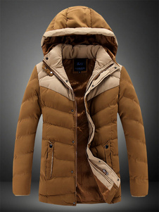 Col du Stand causale manteau à capuchon hommes