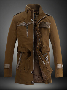 Manteau classique masculin en 100% coton