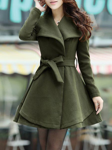 Manteau revers embelli