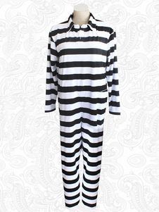 Prison École Fujino Kiyoshi Cosplay Costume Rayures deux tons Prisoner Synthétique