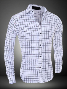 Chemise casual écossais manches longues