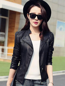 Veste pour femme mode en fausse fourrure avec zip