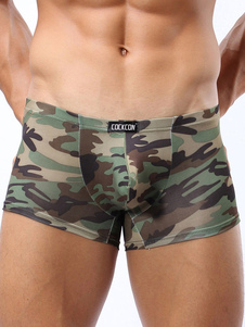 Beau trunk homme camouflage à taille élastique sexy