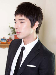 Droite perruques des Hommes 12 inches