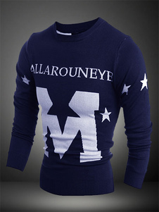 Pull de haute qualité imprimé lettres moulant