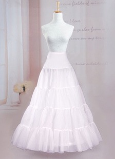 Deux niveaux de qualité Net Ruffles jupon de mariage a-line Slip