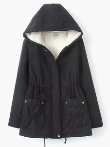 Manteau en coton avec lacet surdimensionné