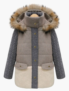 Beau Manteau femme en coton surdimensionné