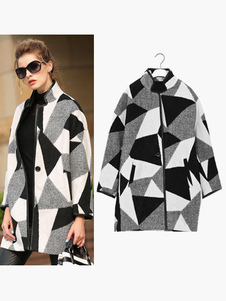 Manteau en acétate de cellulose multicolore surdimensionné