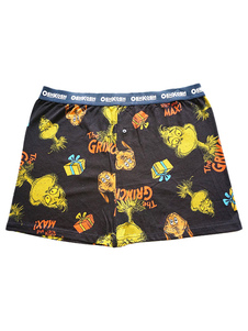 Toussaint Cosplay le Grinch noir imprimé Shorts